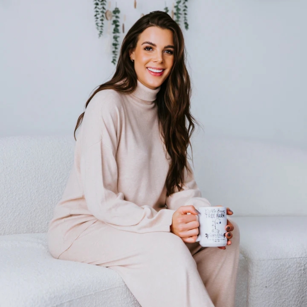 LILLY & LOTTIE 2 pc Matching ELITE EVERYDAY SZ M/L Knit Stretchy Oversized